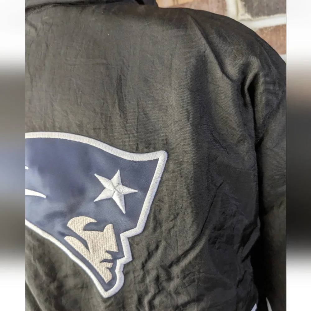 New England Patriots Starter NFL XL 1/2 Zip Puffer Pullover Jacket Excellent A+ - Picture 14 of 16